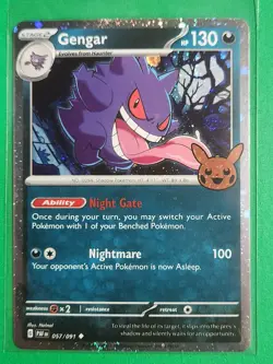 Pokemon TCG Halloween Trick Or Trade 2024 Gengar #57/91 Cosmos Uncommon - Image 1