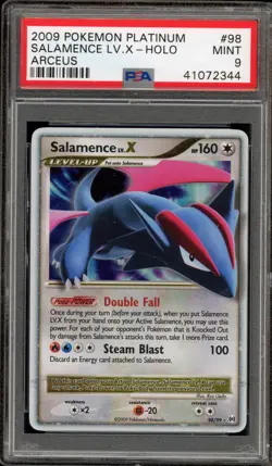 Pokemon Salamence Lv.X Platinum Arceus Holo Ultra Rare #98 PSA 9 Mint - Image 1