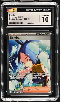 Pokemon TCG Dendra CGC 10 Paldea Evolved 266/193 Special Illustration Rare Holo - Image 1