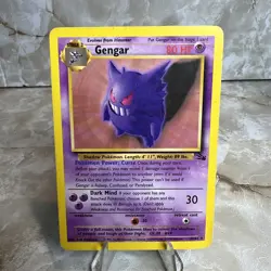 Pokemon Gengar Non Holo Rare 20/62 Fossil Base Set Vintage 1999 - Image 1