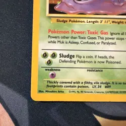 1999 Pokemon MUK #13 13/62 Fossil Holo Rare - Image 4
