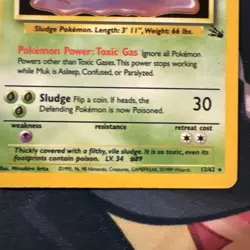 1999 Pokemon MUK #13 13/62 Fossil Holo Rare - Image 5