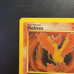 Pokemon TCG Vintage Non Holo Rare Fossil Moltres WotC 1999 - Image 2