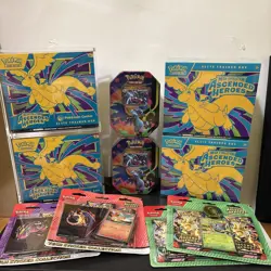LOT OF 10 Pokemon Ascended Heroes Pokemon Center ETBs, ETBs, Tins+more READ DESC - Image 1