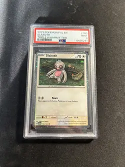 2023 Pokemon Triple Whammy Tins Slakoth Promo PSA 9 - Image 1