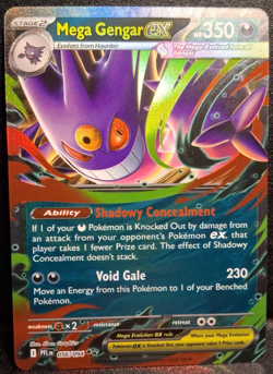 Mega Gengar Ex ME02: Phantasmal Flames 56/94 Pokemon TCG Double Rare NM - Image 1
