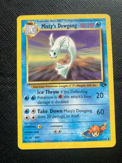 Pokemon TCG - Misty's Dewgong 54/132 - Gym Challenge - LP/MP - Image 1