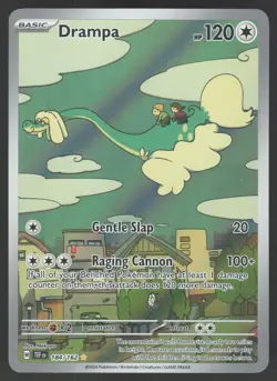 Drampa 184/162 Illustration Rare Pokemon TCG Temporal Forces NM - Image 1