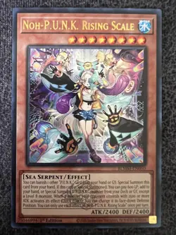 Yugioh Noh-P.U.N.K. Rising Scale BLMM-EN050 Ultra Rare 1st Edition NM - Image 1