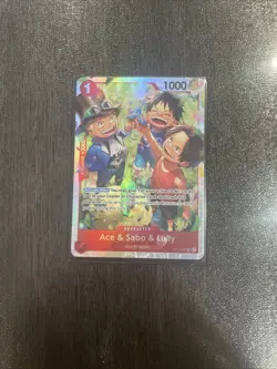Ace & Sabo & Luffy OP13-007 Carrying On His Will Foil - Image 1
