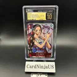 CGC PRISTINE 10 Nico Robin ST01-008 C 25th Edition Parallel ONE PIECE Card Game - Image 1