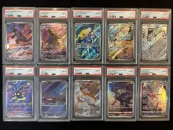 PSA 8 Pokemon Card Game Japanese ART RARE 10 Card Set Bulk Holo AR - Image 1