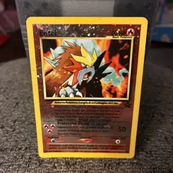 Entei #34 Black Star Promo Reverse Holo Heavily Played Vintage Pokemon Card - Image 1