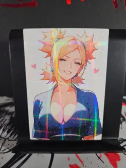 Temari Naruto Art Card Holo Glitter Anime Sexy Waifu CCG - Image 1