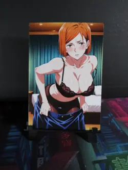 Nobara Kugisaki Jujutsu Kaisen Custom Art Card NM Anime Sexy Waifu Collectible - Image 1