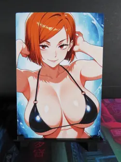 Nobara Kugisaki Jujutsu Kaisen Custom Art Card NM Anime Sexy Waifu Collectible - Image 1