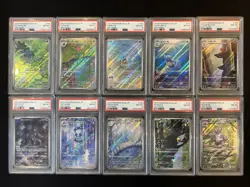 PSA 8 Pokemon Card 151 Game Japanese ART RARE 10 Card Set Bulk Holo AR - Image 1