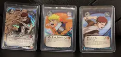 Anime Naruto TCG CCG Card Lot Mint Rare Holo Foil Gold Shonen Jump Trading Card - Image 2