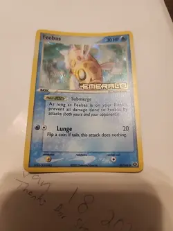 Pokemon Card - Feebas Emerald 49/106 Reverse Holo Stamped. VLP - Image 2