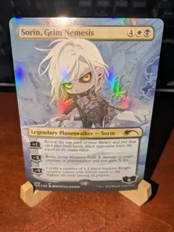 MTG: Sorin, Grim Nemesis BORDERLESS FOIL, NM Secret Lair Drop Planeswalker Card! - Image 2