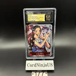 CGC PRISTINE 10 Nico Robin ST01-008 C 25th Edition Parallel ONE PIECE Card Game - Image 1
