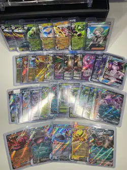 Pokemon Card Lot 35 TCG Cards 10 English + Japanese VMAX EX VSTAR FULL ART! - Image 1