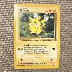 Pokemon TCG Pikachu Jungle Set 1999 60/64 Unlimited Regular Common English Card - Image 1