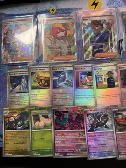 POKEMON Prismatic Evolutions 34 Card Lot: Master Ball, Poke Ball, Full Art, EX - Image 2