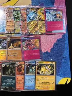 POKEMON Prismatic Evolutions 34 Card Lot: Master Ball, Poke Ball, Full Art, EX - Image 4