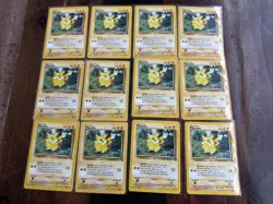 Vintage Pokemon Pikachu Jungle 60/64 Regular Base Cards- Lot Of 12 - Image 1