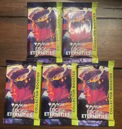 5x Magic The Gathering Edge Of Eternities Collector Booster Packs Loose Sealed - Image 1