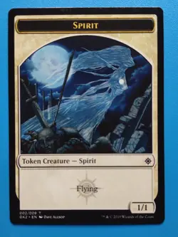 MTG 1x Spirit Token (double sided) NM Ravnica Allegiance Guild Kits Magic - Image 1