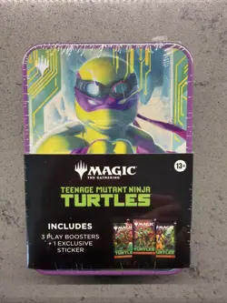 Magic: The Gathering Teenage Mutant Ninja Turtles Tin 3 Boosters [Donatello] - Image 1