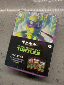Magic: The Gathering Teenage Mutant Ninja Turtles Tin 3 Boosters [Donatello] - Image 3