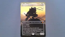 TMNT Leonardo Sewer Samurai (M #215) Borderless Foil Magic The Gathering NM - Image 1