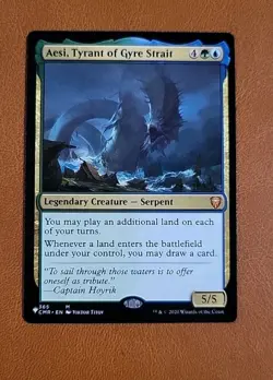NM Aesi, Tyrant of Gyre Strait #365 "The List" Reprint Commander CMR - Image 1