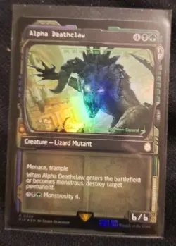 Alpha Deathclaw (Showcase) Universes Beyond: Fallout Foil - Image 1