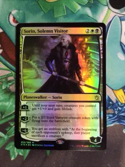 Sorin, Solemn Visitor Khans Of Tarkir, Magic The Gathering, NM Foil - Image 1