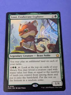 MTG Magic: Foundations: Loot, Exuberant Explorer #0106 Rare - NM - Image 1