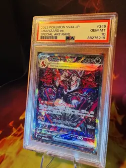 2023 Pokemon SV4a Shiny Treasure ex 349 Charizard EX Special Art Rare PSA 10 - Image 3