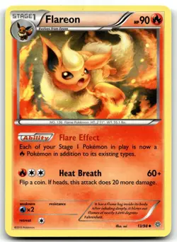 Flareon 13/98 XY - Ancient Origins Uncommon Normal Pokemon TCG MP - Image 1