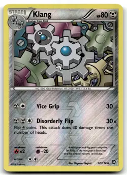 Klang 72/114 XY - Steam Siege Uncommon Reverse Holo Pokemon TCG NM - Image 1