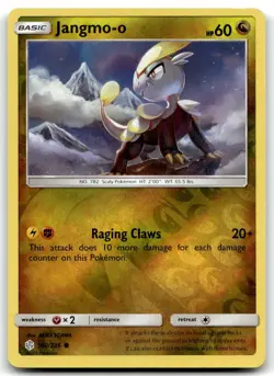 Jangmo-o - 160/236 SM - Cosmic Eclipse Common Reverse Holo Pokemon TCG LP - Image 1
