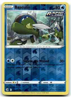 Basculin 070/264 SWSH08: Fusion Strike Common Reverse Holo Pokemon TCG LP - Image 1