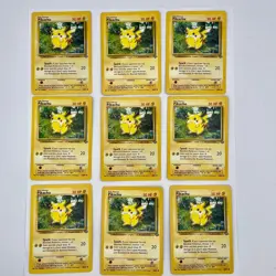 9 Pikachu 60/64 Jungle Set Unlimited Edition Common Pokemon Card 1999 WOTC LP/NM - Image 1