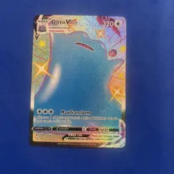 Ditto VMAX Full Art Shiny SV119/SV122 Shiny Vault Shining Fates Pokemon Card NM - Image 3