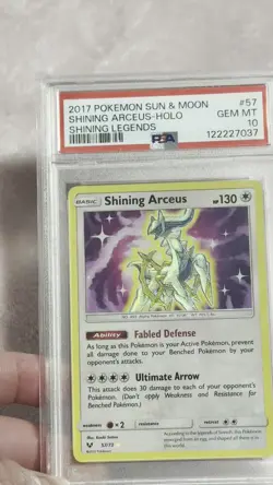 Pokemon Shining Arceus 57/73 Shining Legends Holo English PSA 10💎✅✅✅ - Image 2