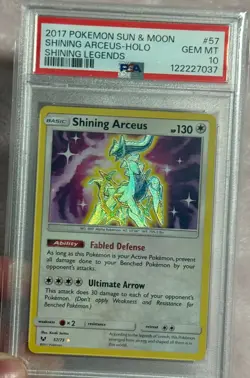 Pokemon Shining Arceus 57/73 Shining Legends Holo English PSA 10💎✅✅✅ - Image 3