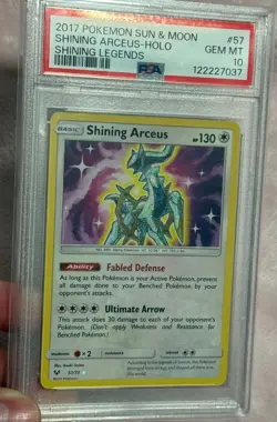 Pokemon Shining Arceus 57/73 Shining Legends Holo English PSA 10💎✅✅✅ - Image 4
