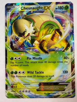 Chesnaught EX XY18 Holo Black Star Promo Pokemon Card - Image 1